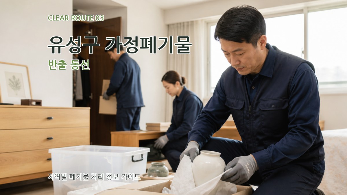 유성구 가정폐기물 반출 동선