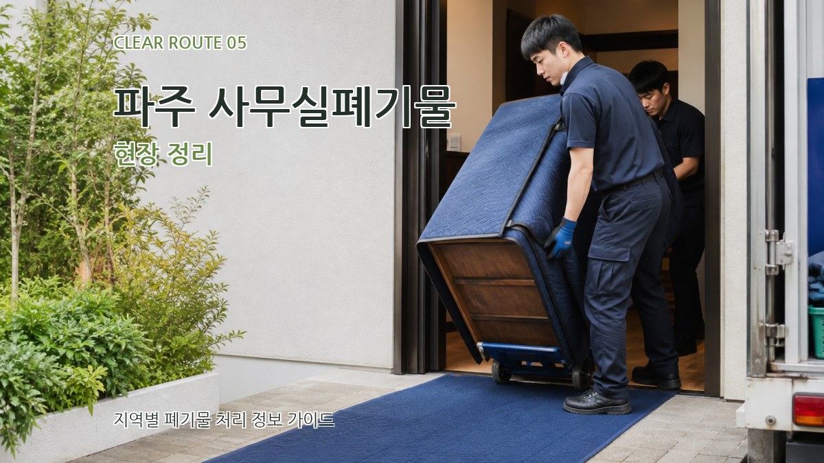 파주 사무실폐기물 현장 정리