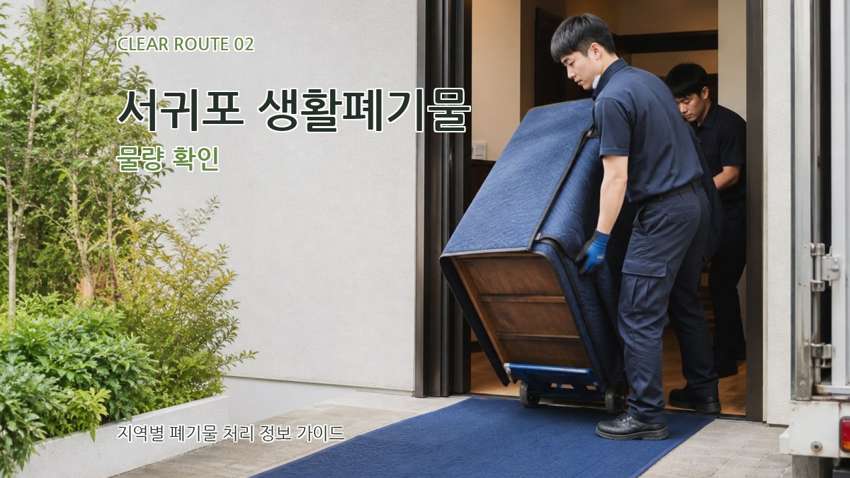 서귀포 생활폐기물 물량 확인