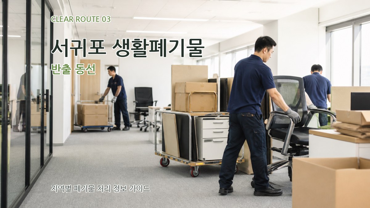 서귀포 생활폐기물 반출 동선