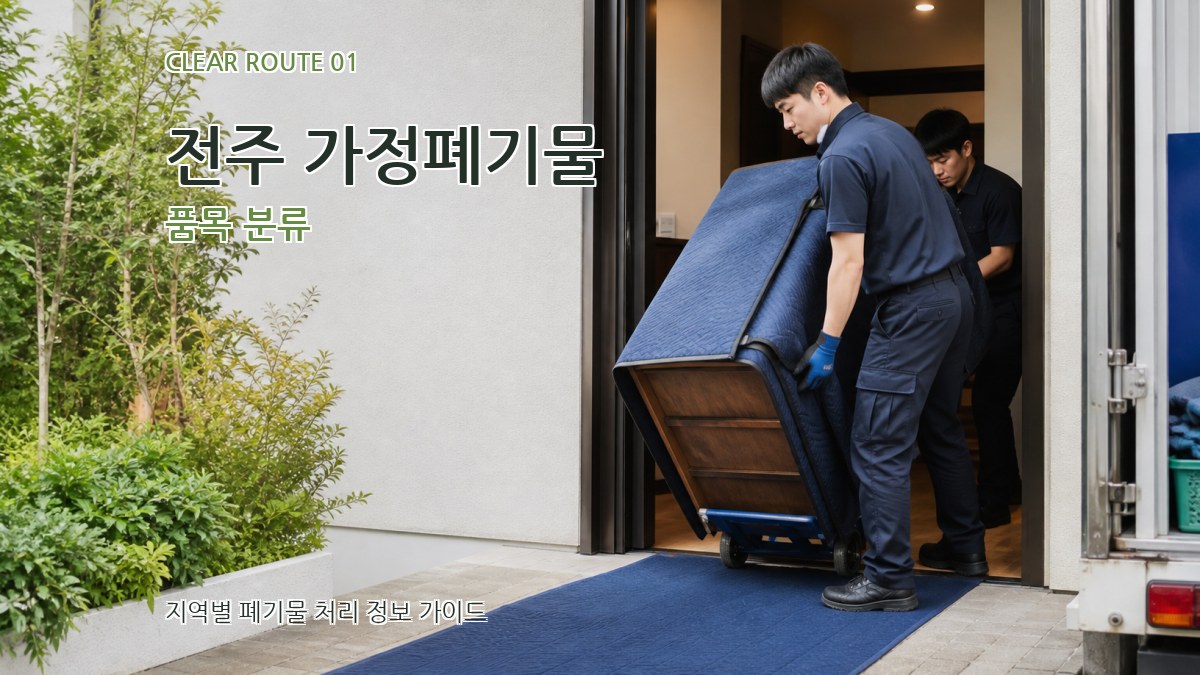 전주 가정폐기물 품목 분류