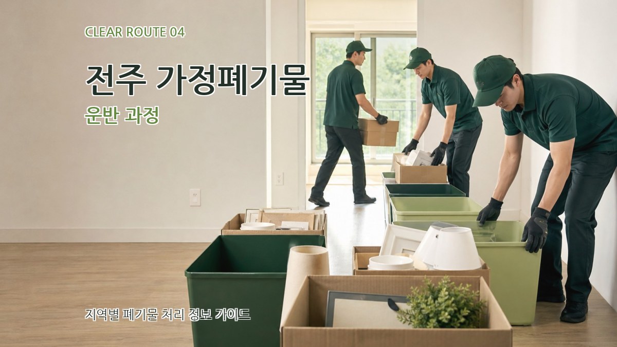 전주 가정폐기물 운반 과정