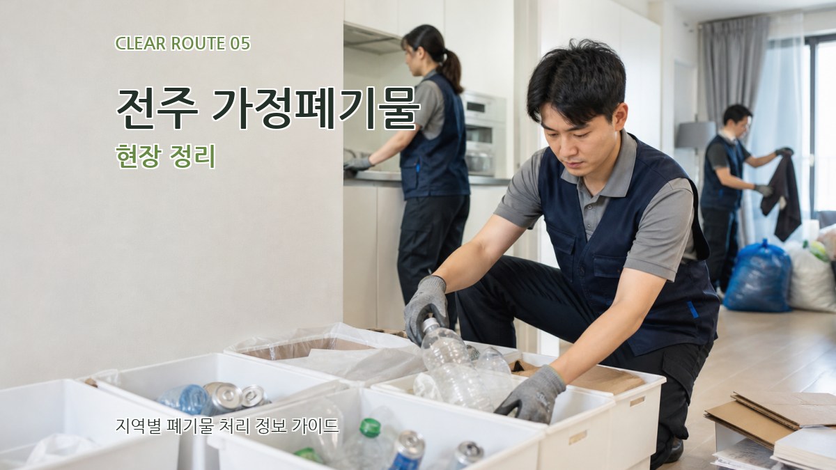 전주 가정폐기물 현장 정리