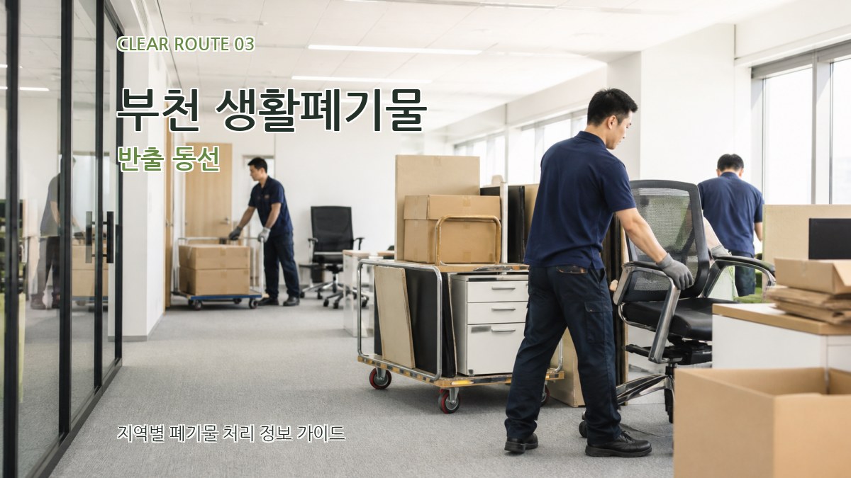 부천 생활폐기물 반출 동선