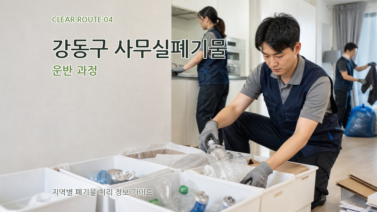 강동구 사무실폐기물 운반 과정