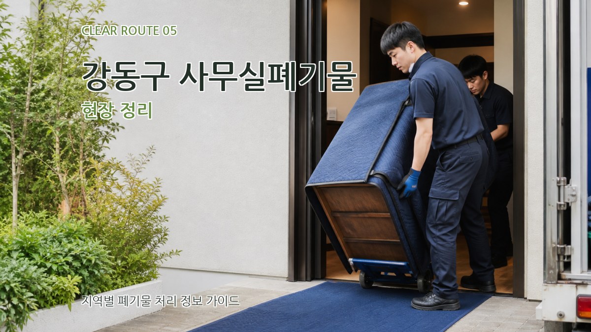 강동구 사무실폐기물 현장 정리