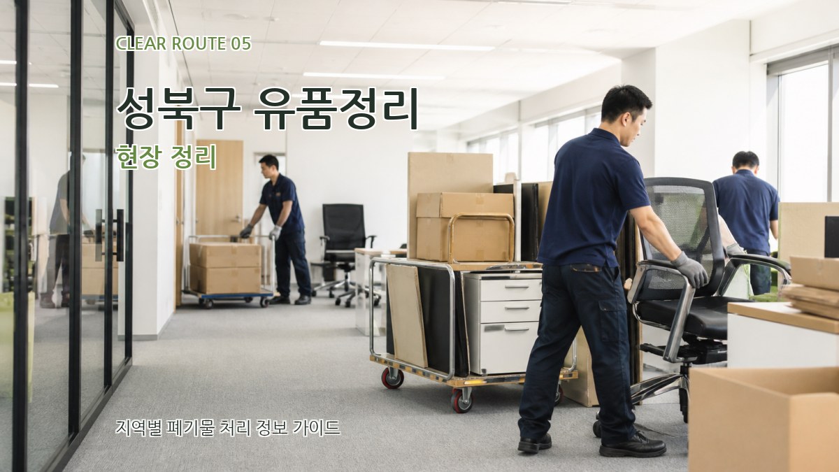 성북구 유품정리 현장 정리