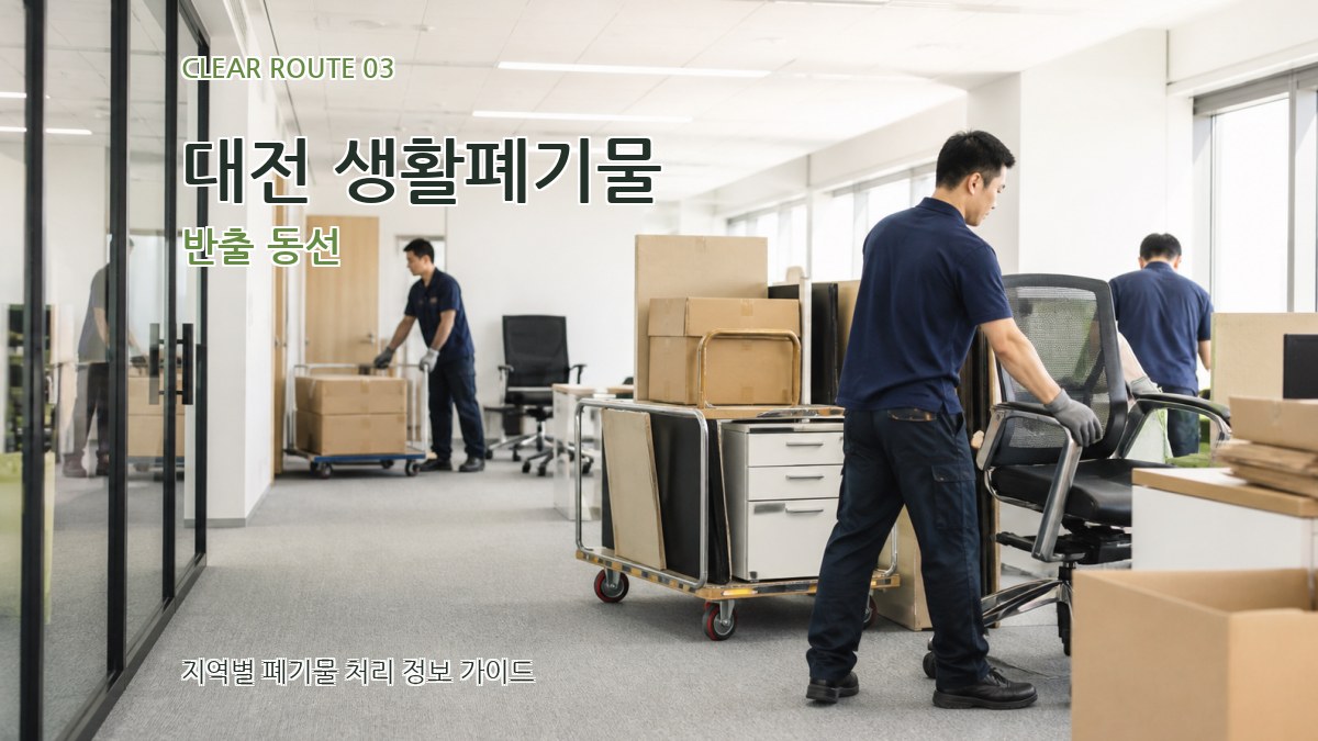 대전 생활폐기물 반출 동선