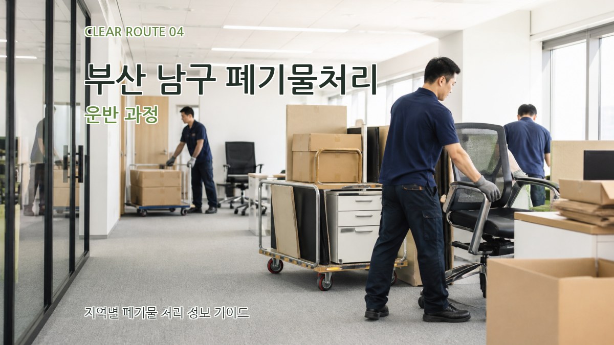 부산 남구 폐기물처리 운반 과정