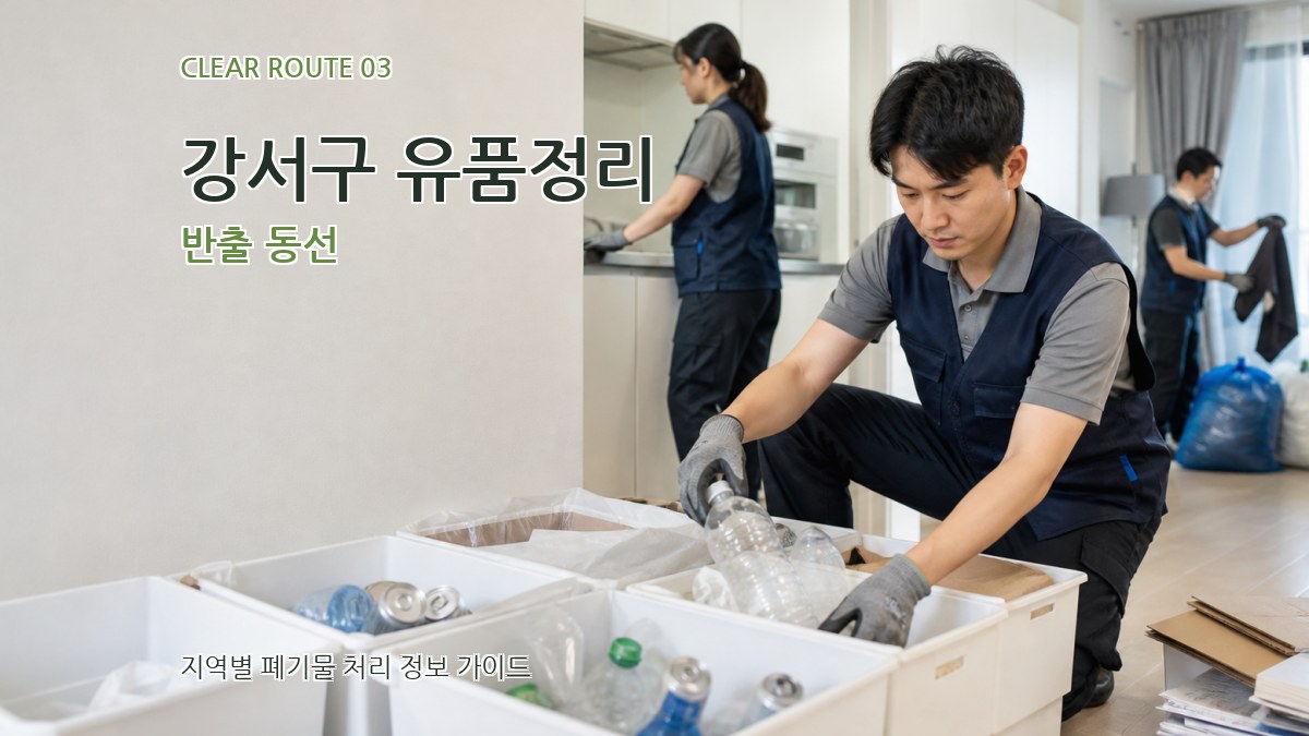 강서구 유품정리 반출 동선