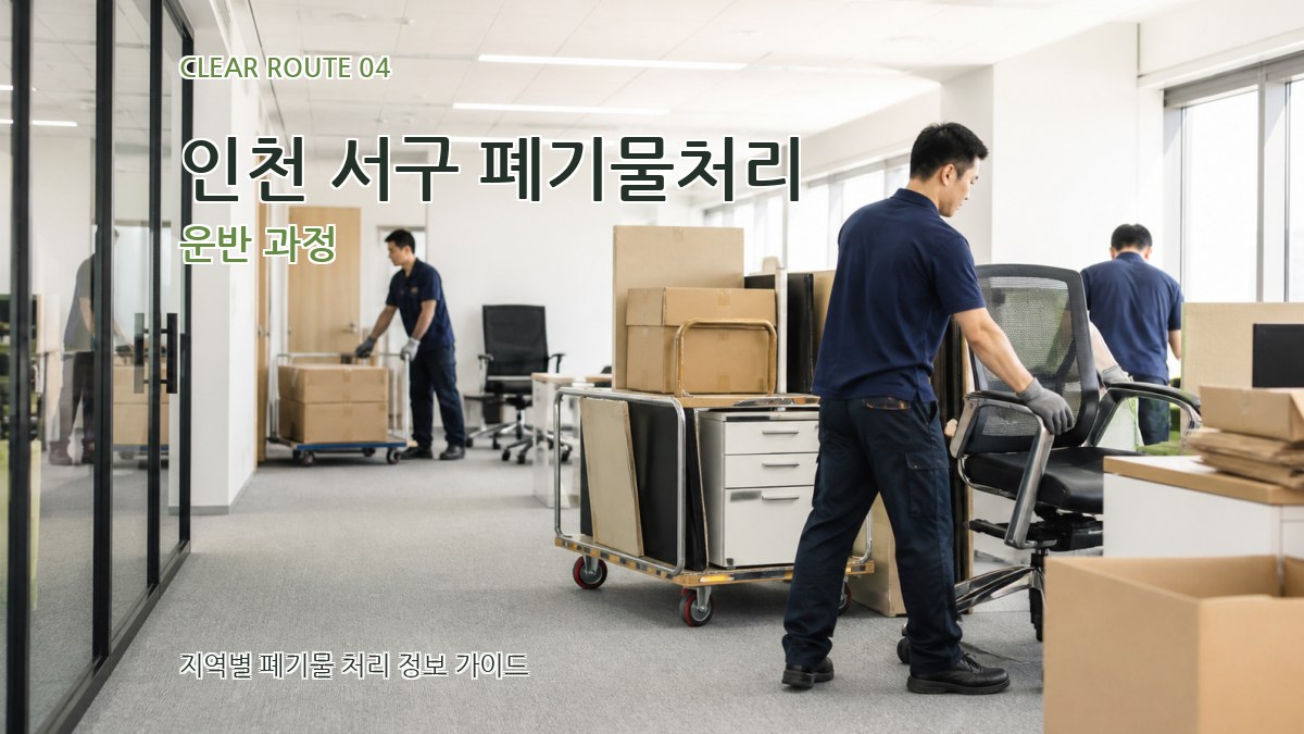 인천 서구 폐기물처리 운반 과정