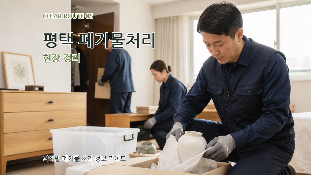 평택 폐기물처리 현장 정리