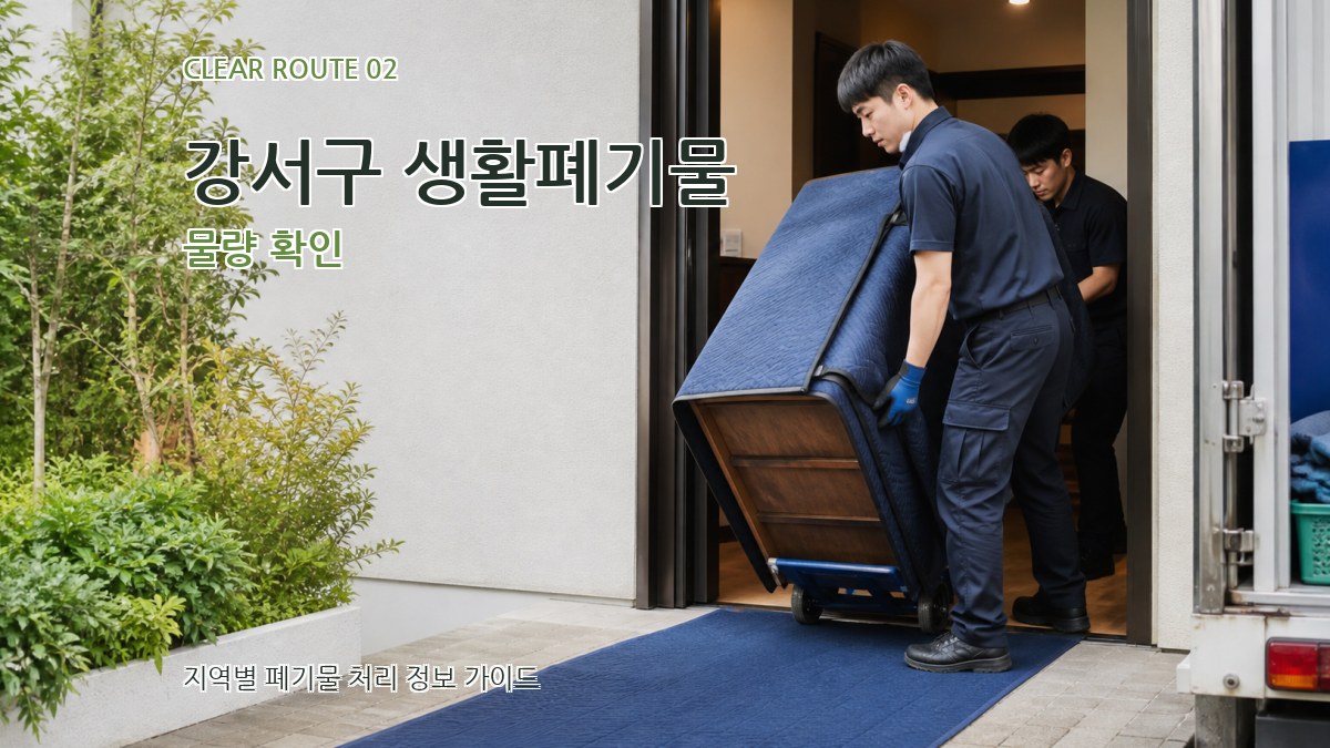 강서구 생활폐기물 물량 확인