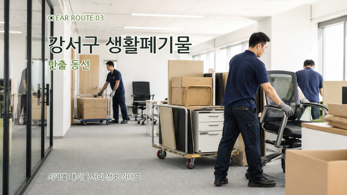강서구 생활폐기물 반출 동선