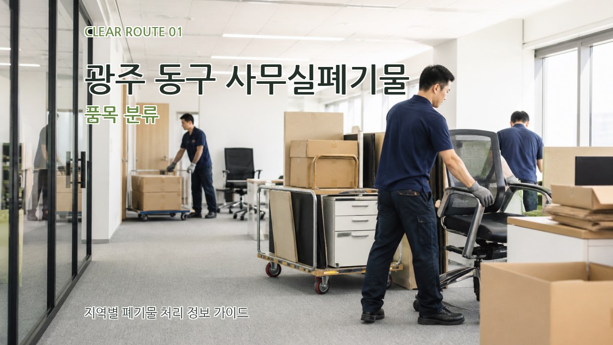 광주 동구 사무실폐기물