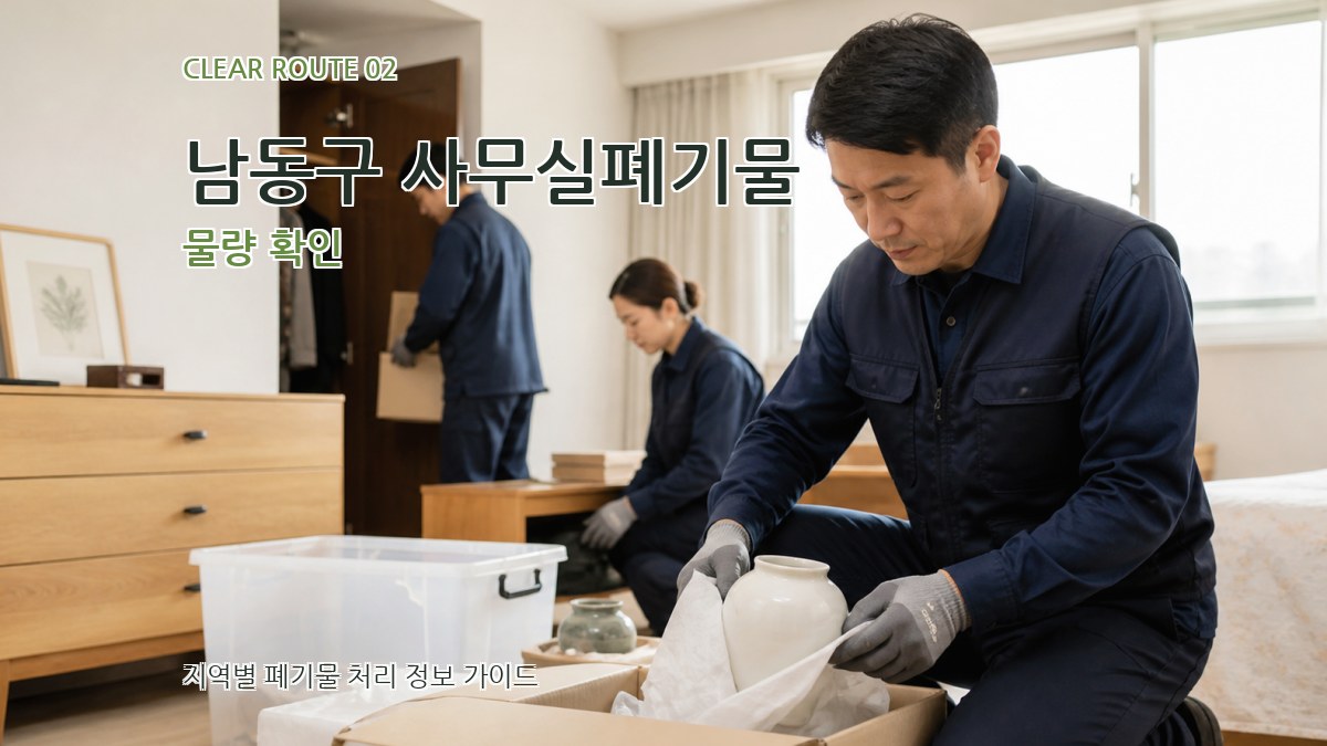 남동구 사무실폐기물 물량 확인