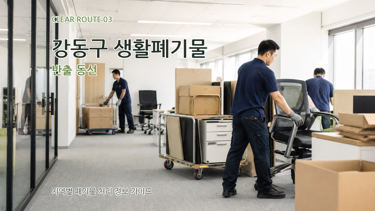 강동구 생활폐기물 반출 동선