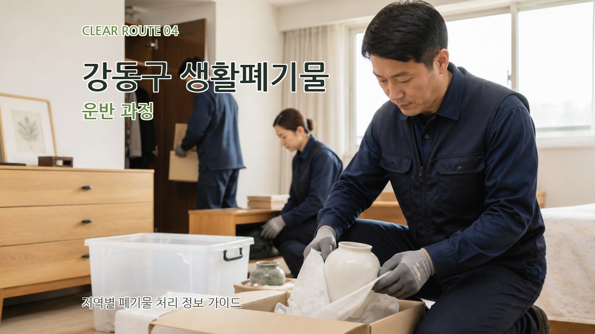 강동구 생활폐기물 운반 과정