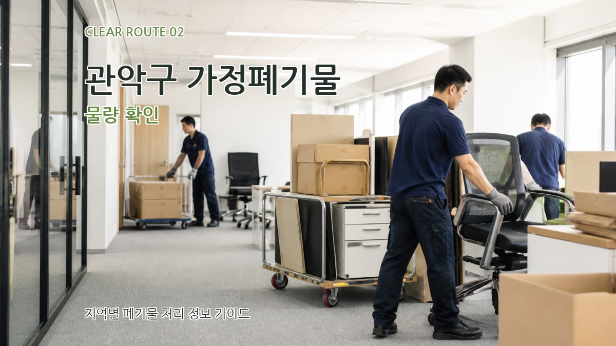 관악구 가정폐기물 물량 확인