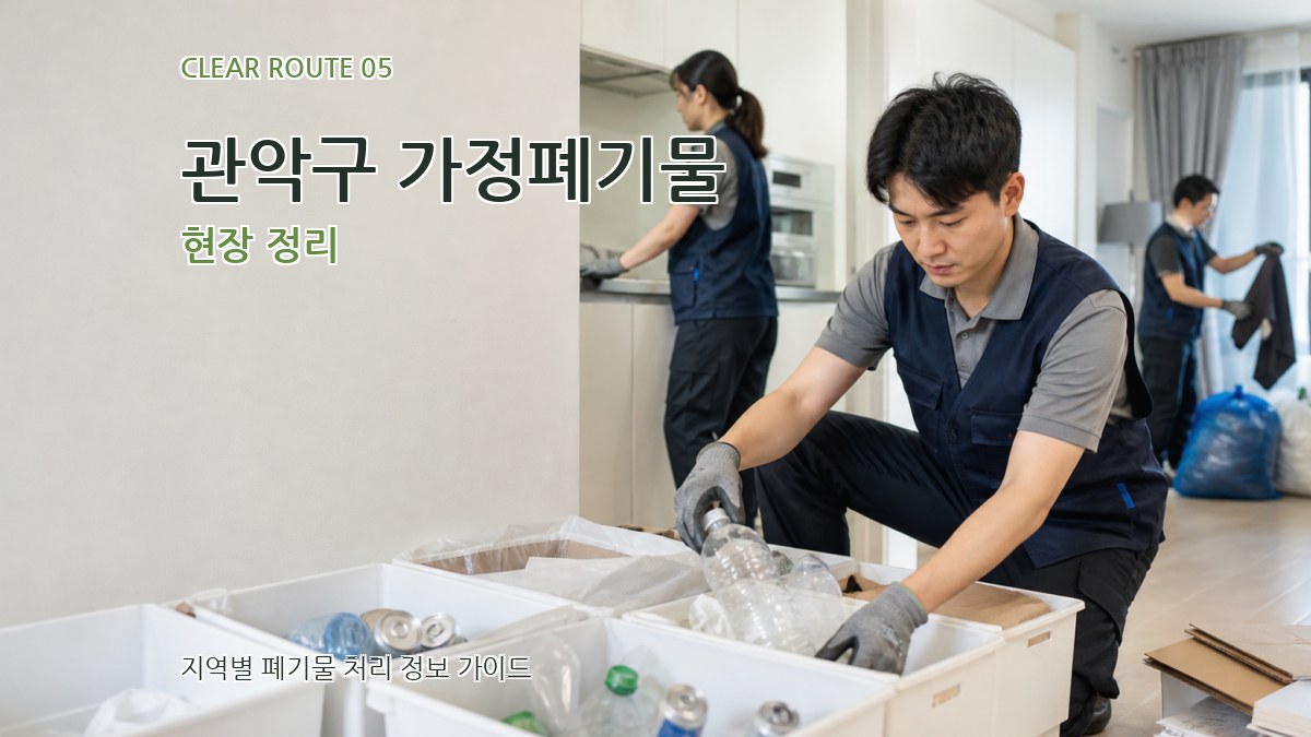 관악구 가정폐기물 현장 정리