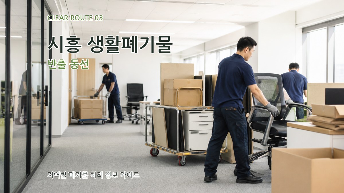 시흥 생활폐기물 반출 동선