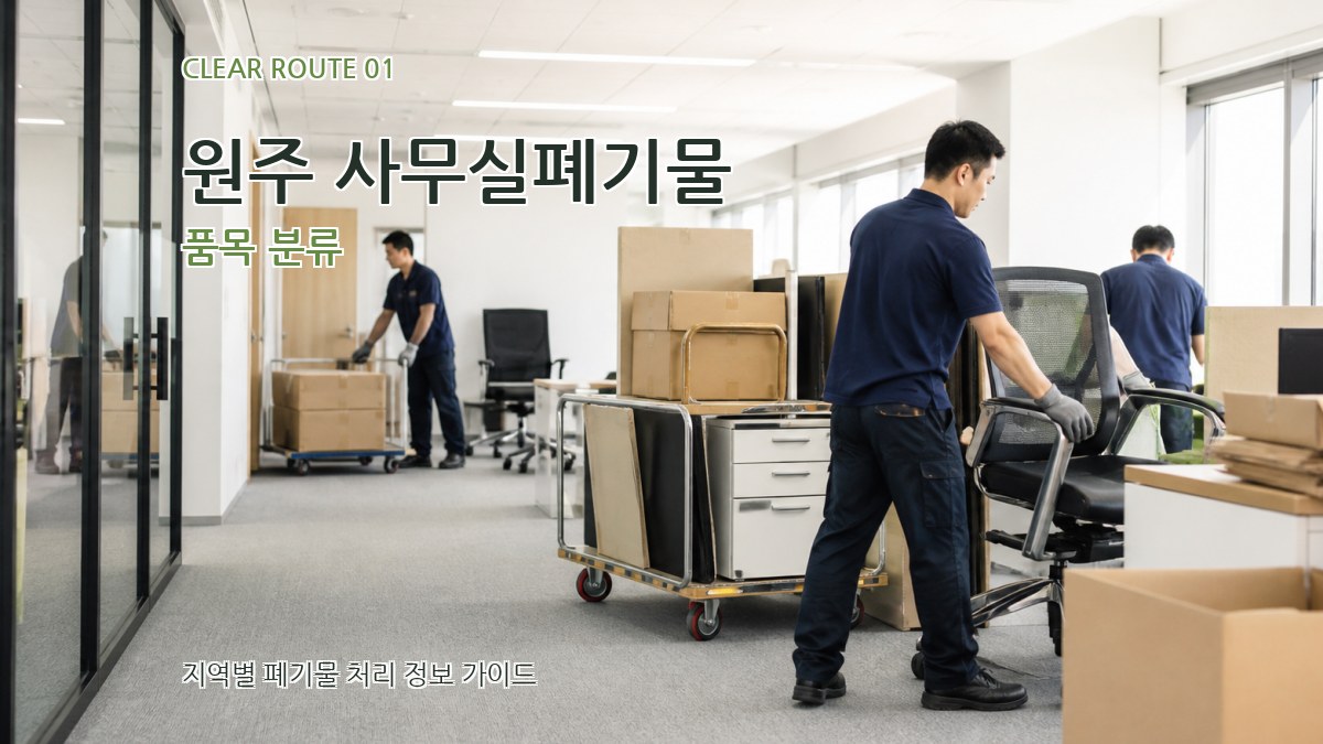 원주 사무실폐기물