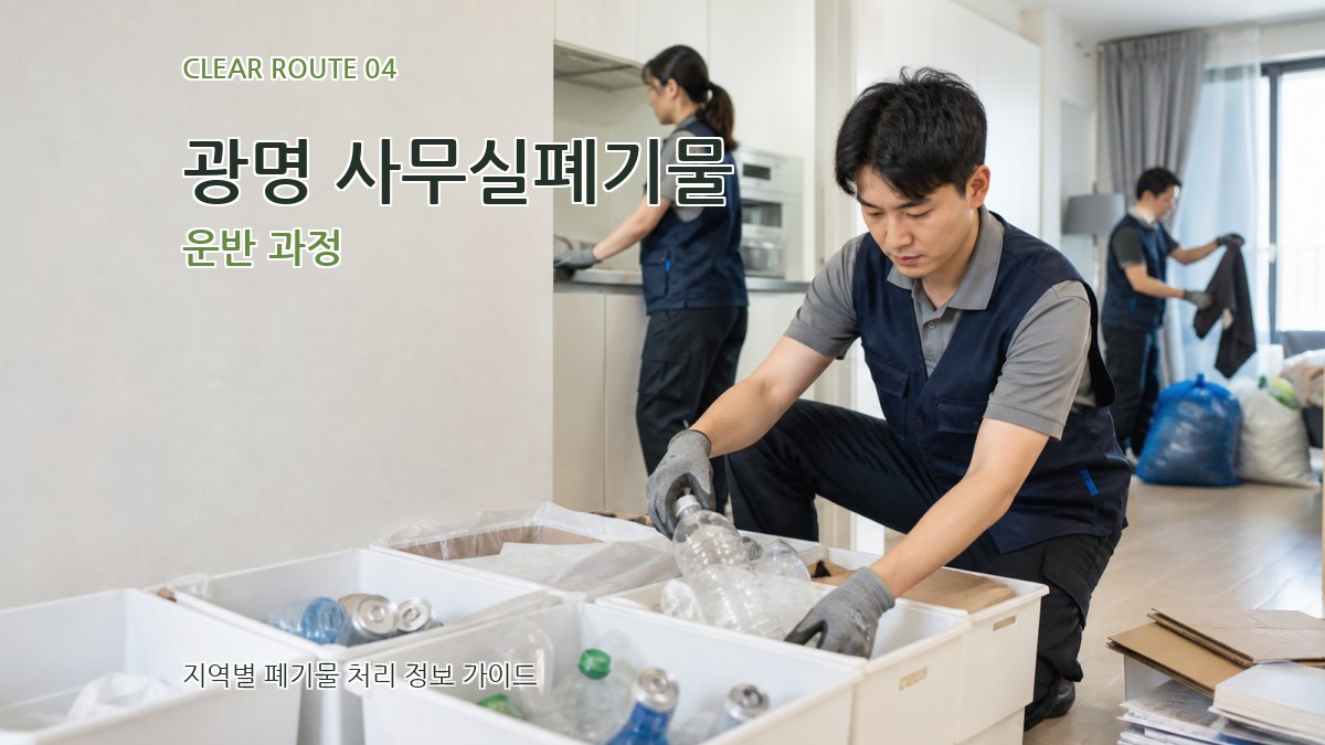 광명 사무실폐기물 운반 과정
