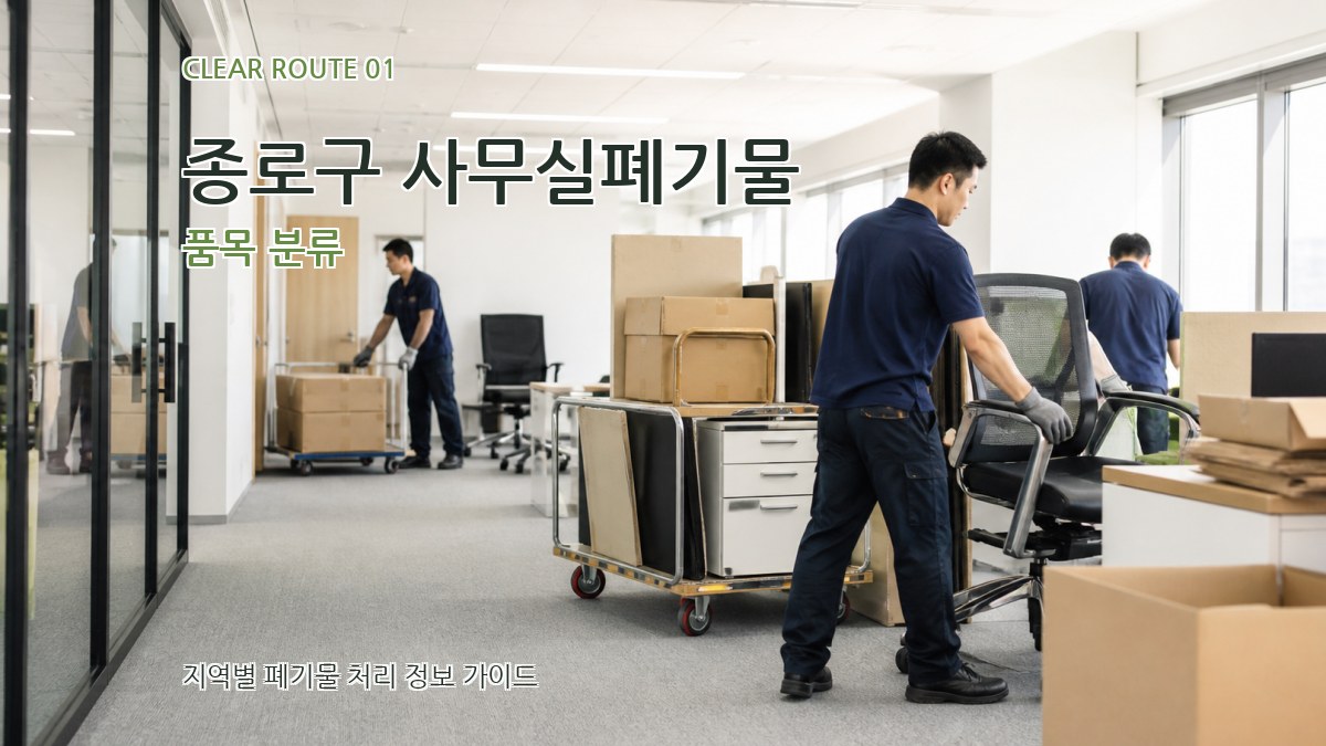 종로구 사무실폐기물
