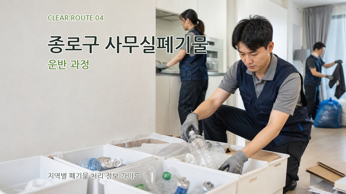 종로구 사무실폐기물 운반 과정