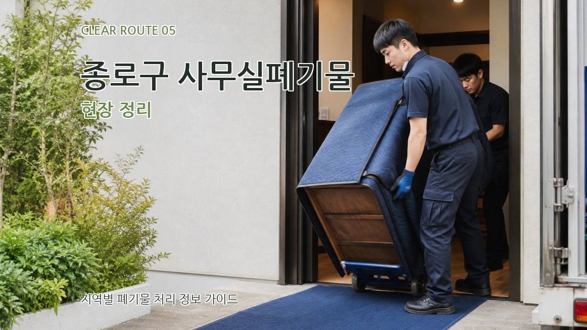 종로구 사무실폐기물 현장 정리