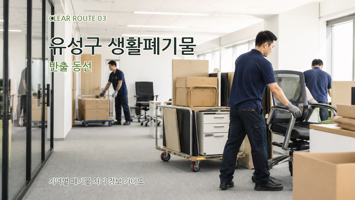 유성구 생활폐기물 반출 동선