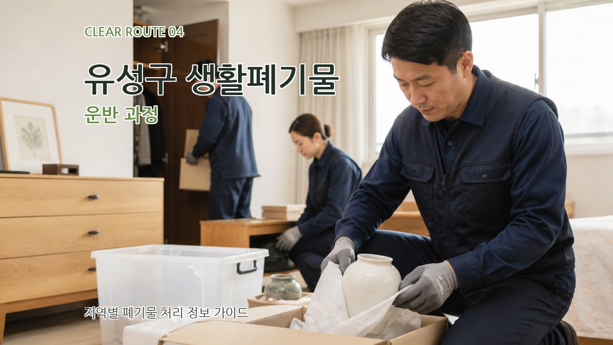 유성구 생활폐기물 운반 과정