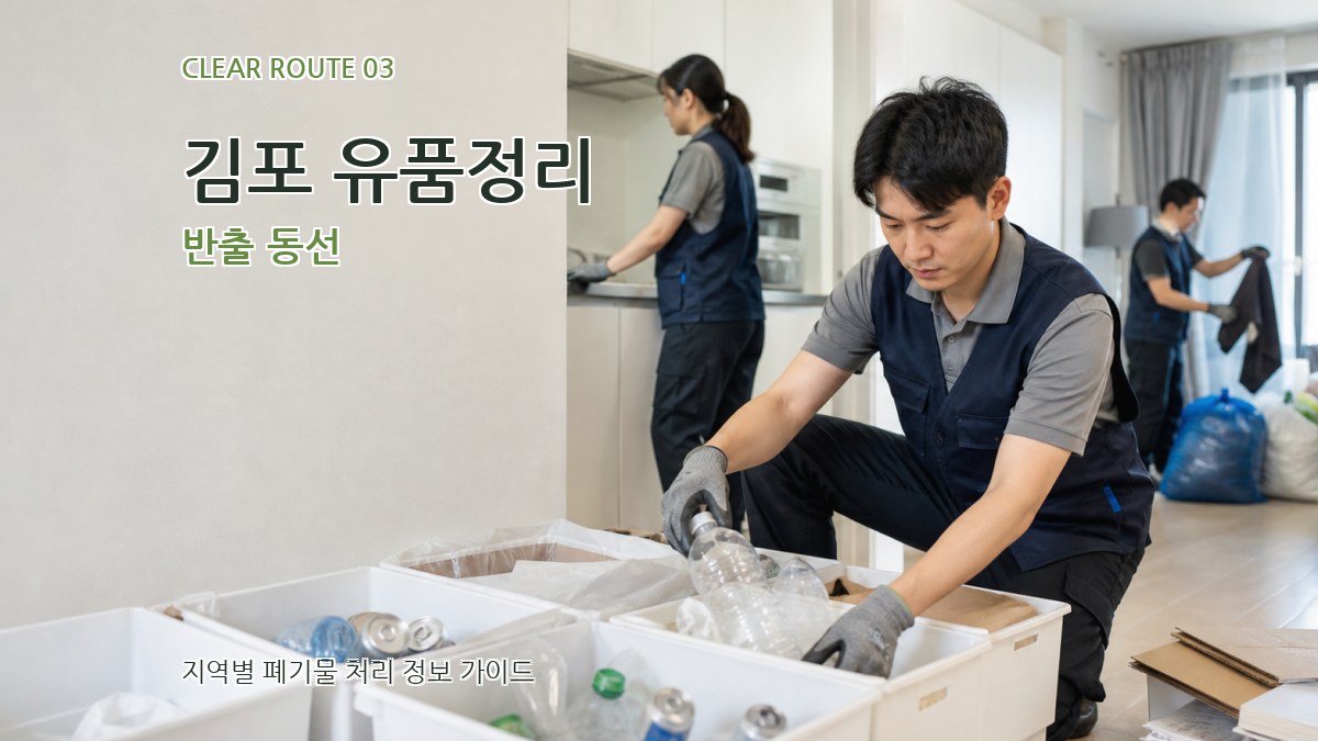 김포 유품정리 반출 동선