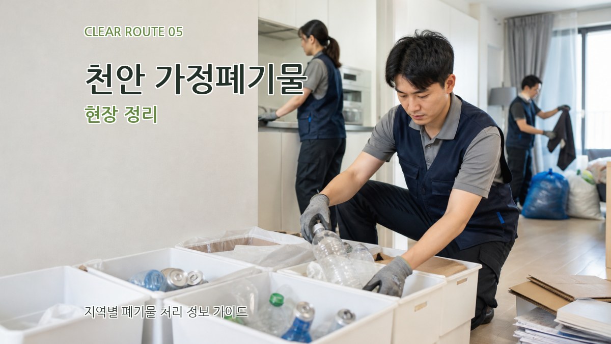 천안 가정폐기물 현장 정리