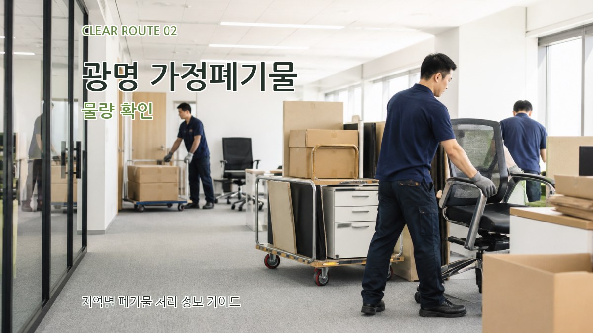 광명 가정폐기물 물량 확인