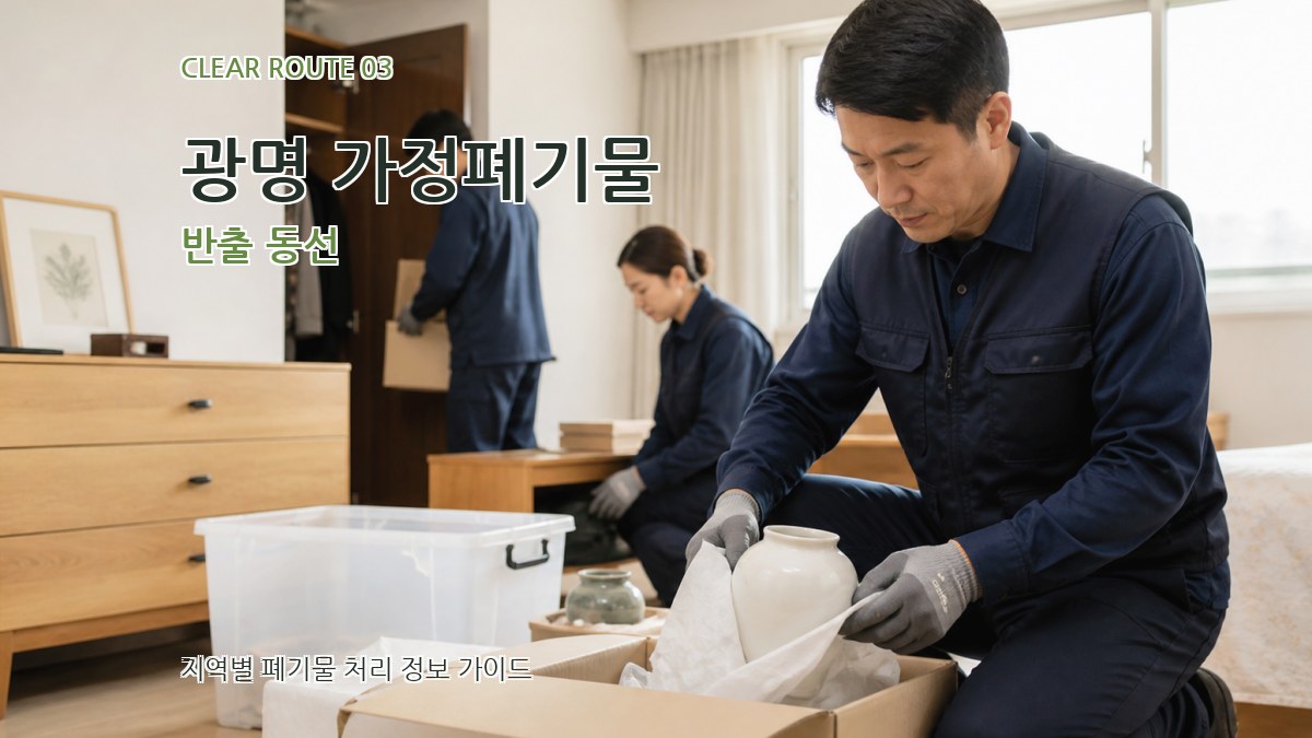 광명 가정폐기물 반출 동선