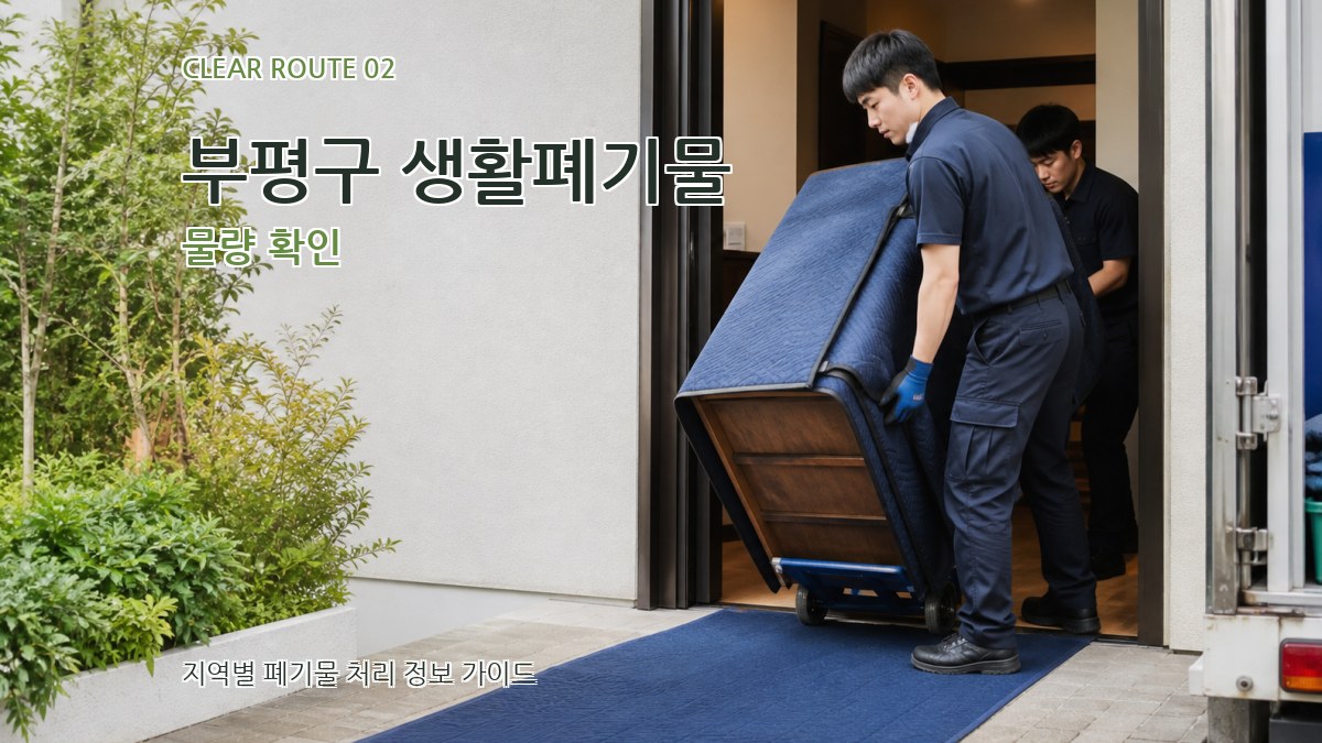 부평구 생활폐기물 물량 확인