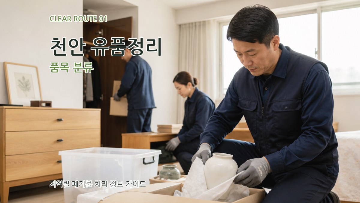 천안 유품정리