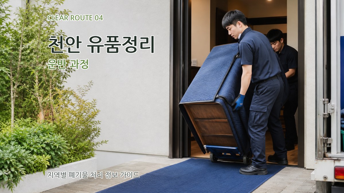 천안 유품정리 운반 과정