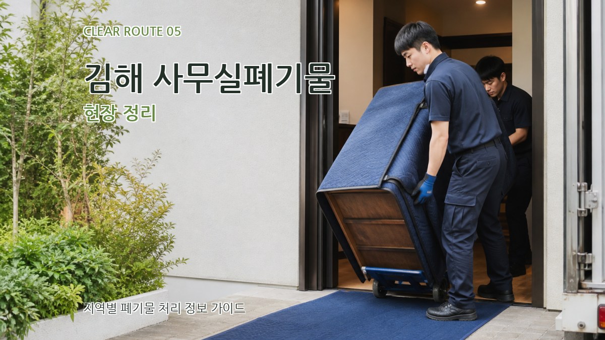 김해 사무실폐기물 현장 정리