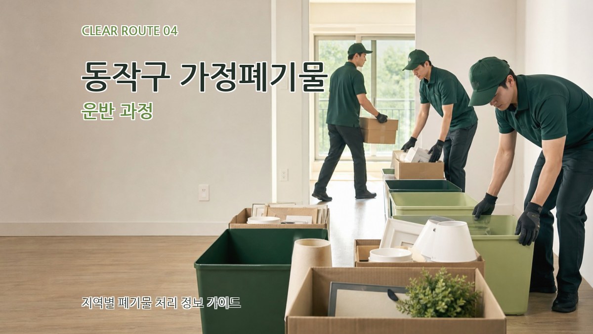 동작구 가정폐기물 운반 과정