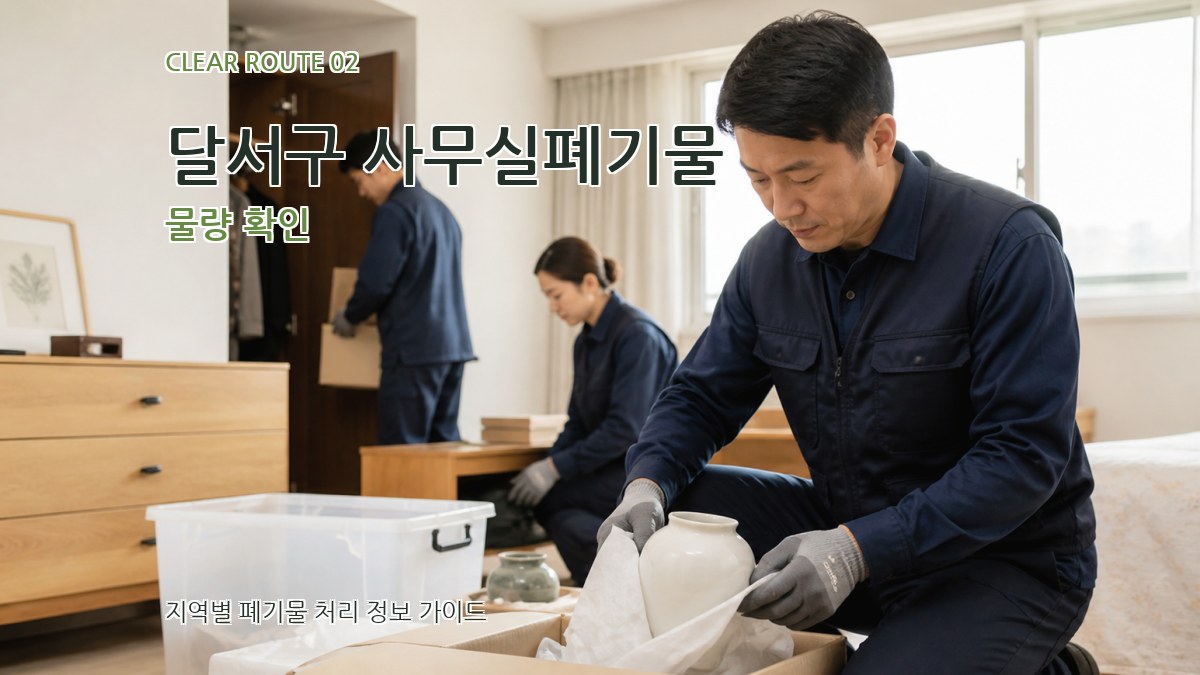 달서구 사무실폐기물 물량 확인