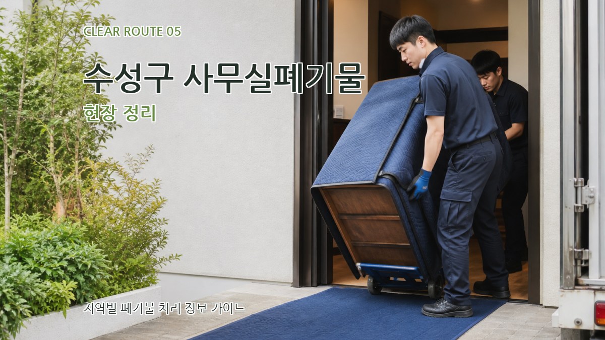 수성구 사무실폐기물 현장 정리