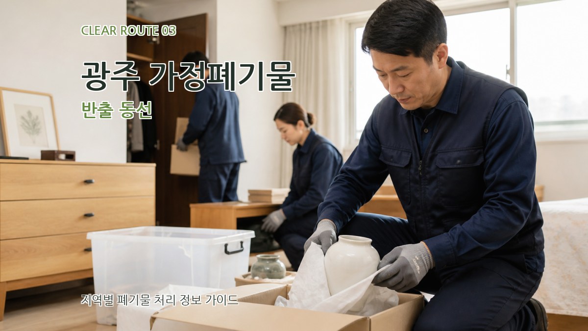 광주 가정폐기물 반출 동선