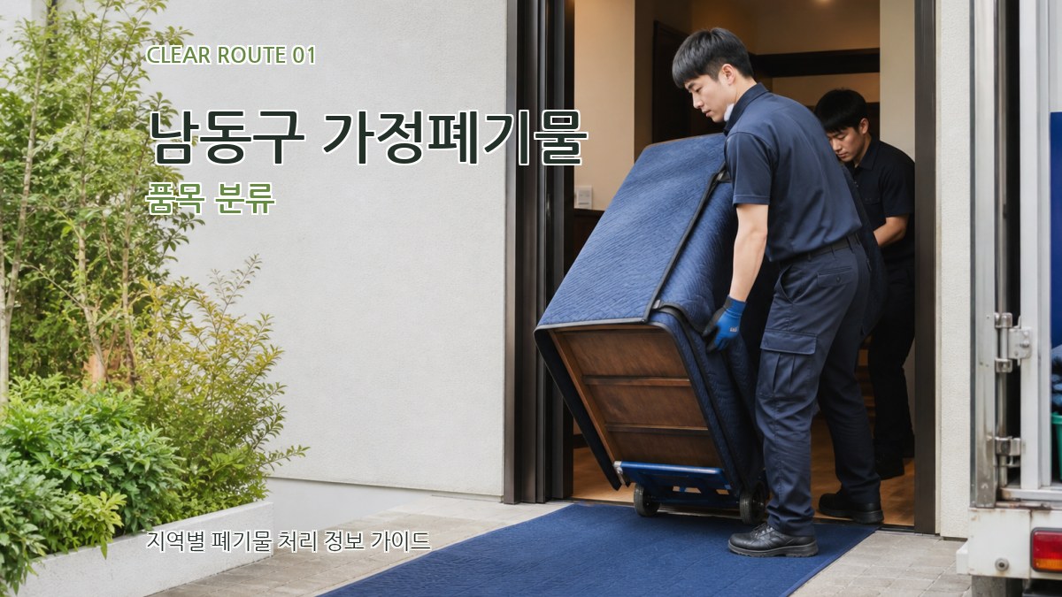 남동구 가정폐기물 품목 분류