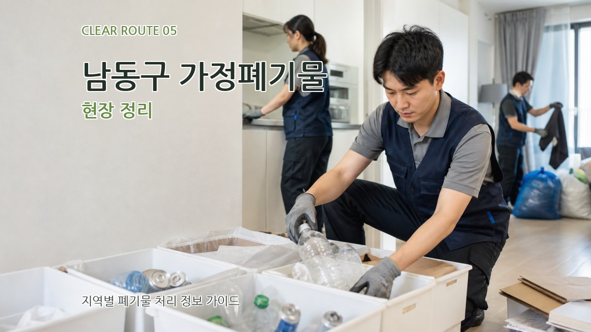 남동구 가정폐기물 현장 정리