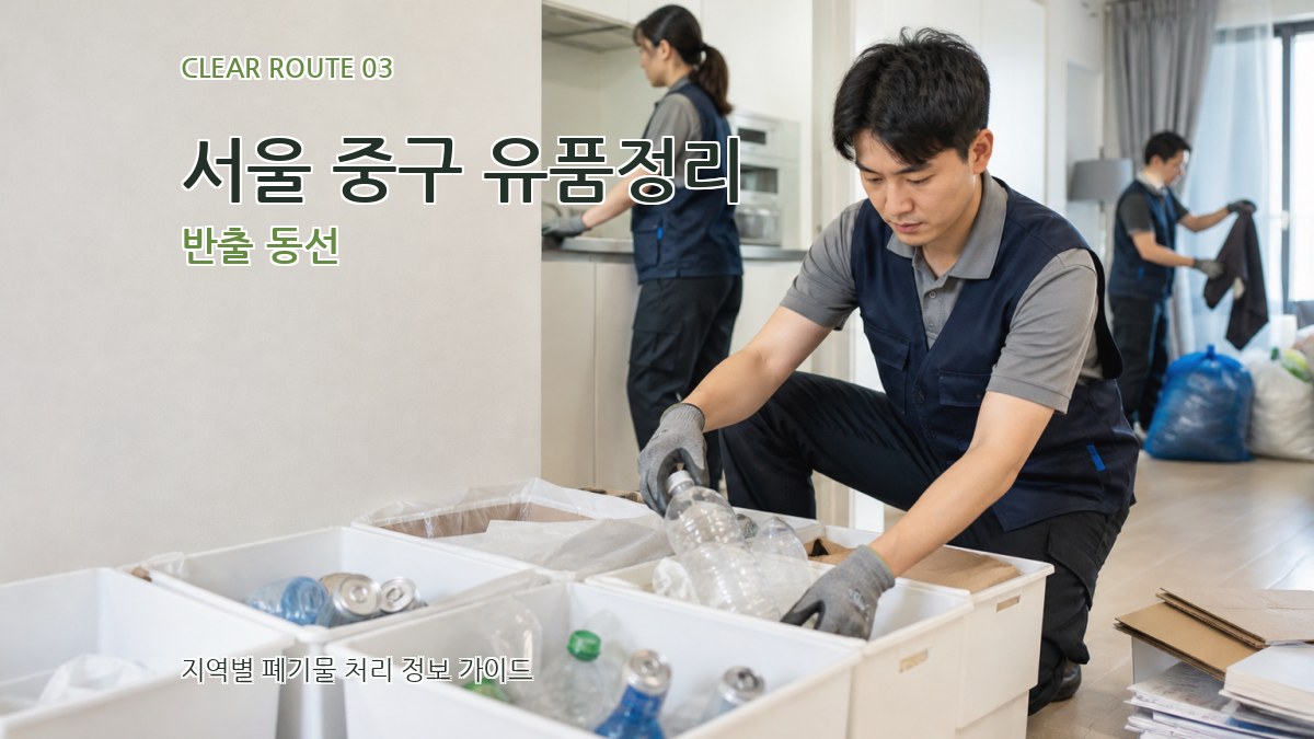 서울 중구 유품정리 반출 동선
