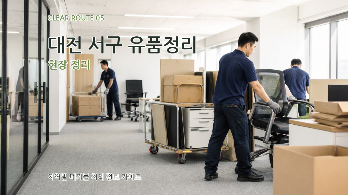 대전 서구 유품정리 현장 정리