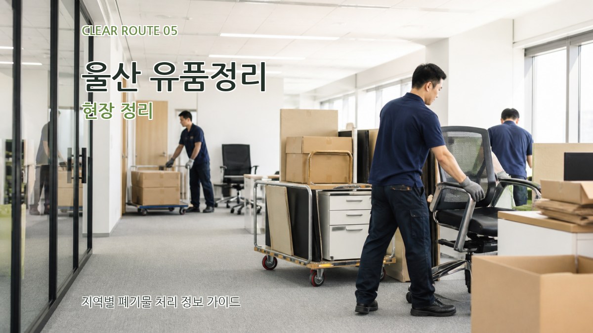 울산 유품정리 현장 정리