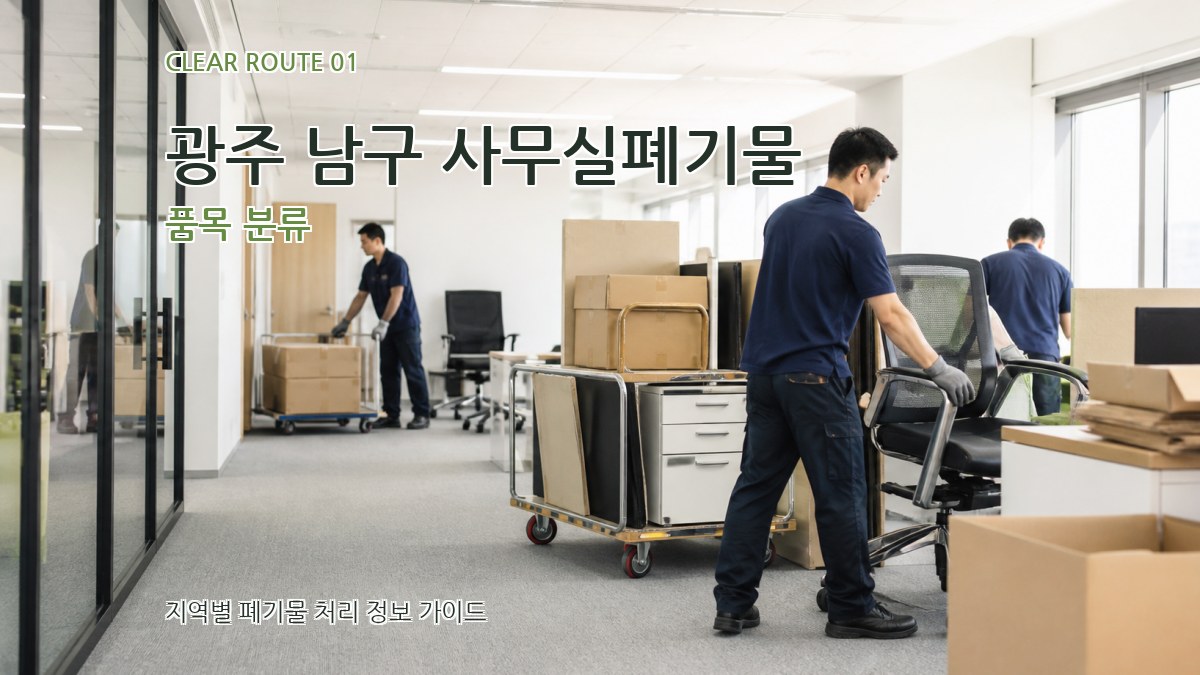 광주 남구 사무실폐기물